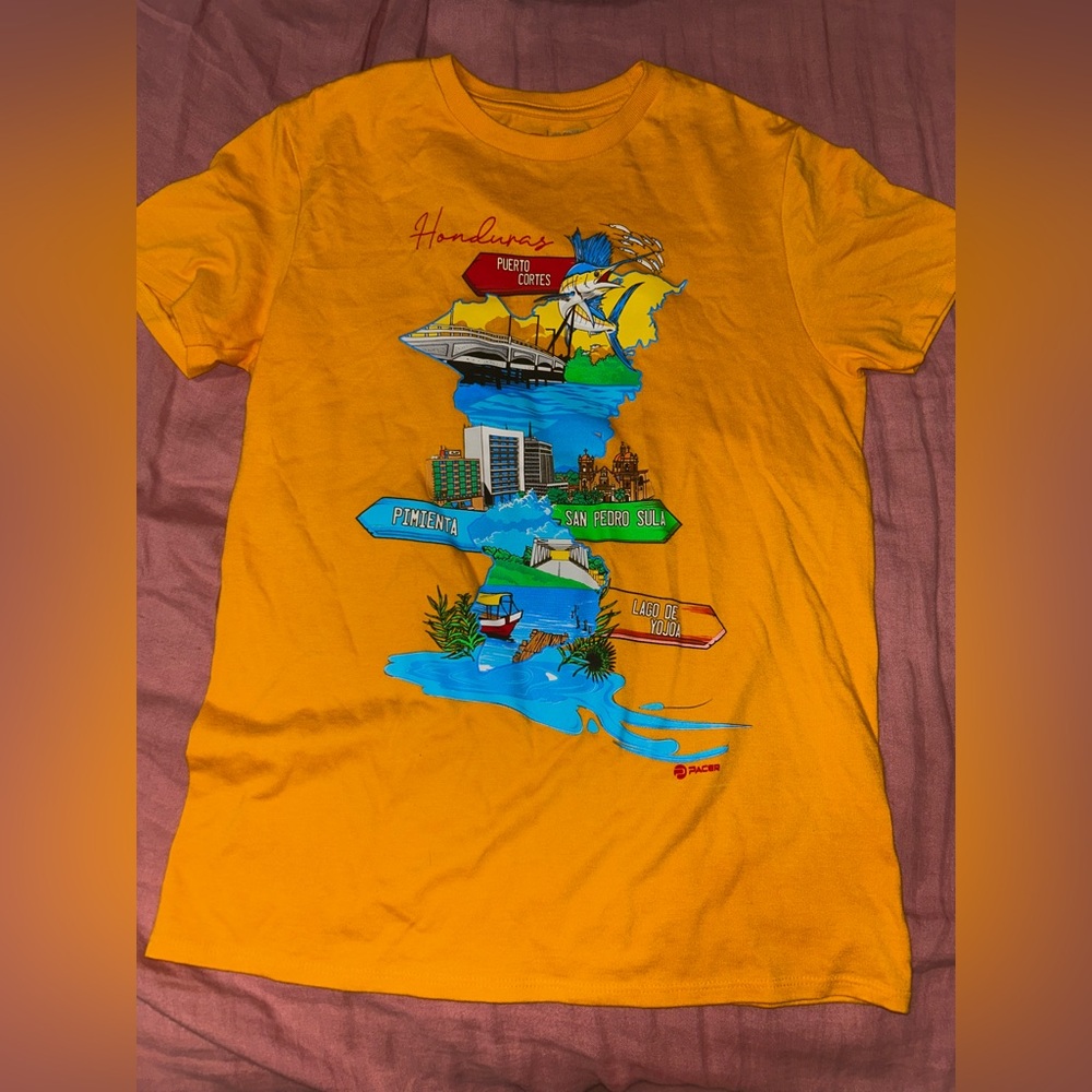 Honduras Orange Graphic T-Shirt